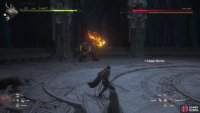 Far away, the shield charging with energy means the shockwave.