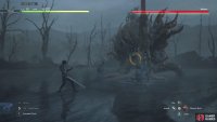 Keep moving to avoid being impaled by the tentacle coming from the ground.