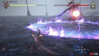 !Typhon also has new tricks, including a spin attack that shoots several energy waves across the ground in succession - jump over or dodge through these.