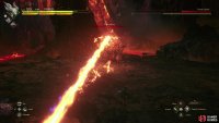 Once weakened, the Flame Lizard will also use Overdrive, a more concentrated and predictable series of attacks, starting with a vertical version of Firewater.