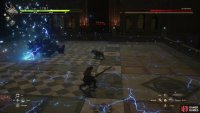 Starting after staggering the boss, Exhume will knock Clive back and down to one knee,