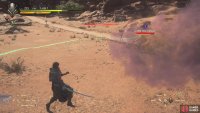Poison Mist will knock you to the ground, should it hit.