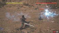 She can also do a two-hit sword combo, with the second having some ice on the end.