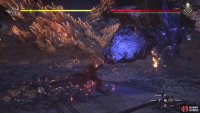 Titan will throw two rocks at you if you stay at a distance.