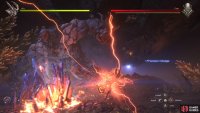 He has two different variations of the sweeping arm attack.