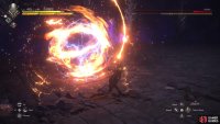 He will usually do a close range fire attack after Eternal Darkness.