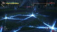 Look for the safe spots to avoid the ground lasers.