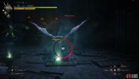 You’ll have a brief warning window marked by this circle to evade any relevant attack if you equip the !Ring of Timely Focus.
