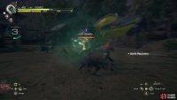 Gizamaluk has a three hit combo that starts off with a lunging thrust. The next two attacks that follow will be two swipes, one from each arm.