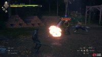 To get this range, he will shoot into the ground to push himself away from you with Explosive Retreat.