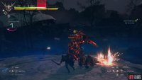 Dodge to the side to avoid the charge attack.