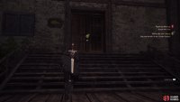 Head into the building 