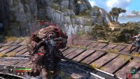You’ll need to dodge or roll away from unblockable attacks, marked by a red circle.