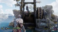 Grapple over to the lift after lowering it.