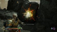 Use the Draupnir spear to destroy the marked wall.