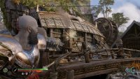 You can throw the Draupnir spear at the point in the chimney here.