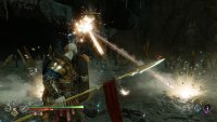 Don’t run forward when you see the Dark Elf Lord cast these flashing orbs on the ground.