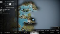 The location on Dragon Beach where you’ll find the point to throw your spear.