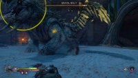 The drake will sometimes swipe at you with its tail if you’re in melee range.