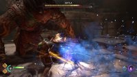 When Gryla falls, run up to the cauldron and hit it with melee attacks as quickly as possible.