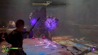 You’ll need to shoot the slow-moving floating orbs before they reach you.