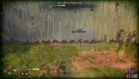 Dodge or roll away from the red circles which appear as some enemies spawn out of the ground.