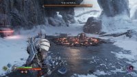 The Hateful will spawn here as soon as you approach the hole after stepping over the ledge.