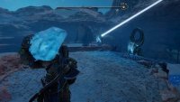 Now take the light crystal from beneath the bridge and place it on the other pedestal.