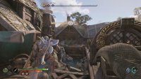 Use the spear to swing over to the other side.