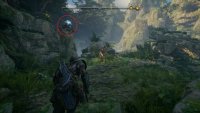 Throw the Leviathan Axe at the flower when you’re far enough away for the lizard to remain above ground.