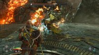 The Fire Blade attack will usually be used after another attack, but Gna can use it on its own, by lunging towards you.