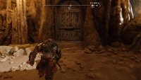 Pass through this door after defeating all of the enemies in the area