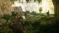 The enemies you need to kill will be up the wall behind the wooden barrier