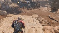 look nearby for a ledge to drop down from