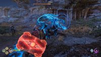 If you get your guard broken, it can follow up with a blue-ringed attack