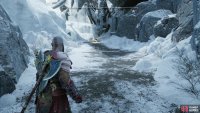 then climb the ledge behind the ice to find a Loot Lizard.