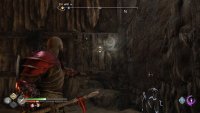 Go to the end of the tunnel once you’re back inside The Applecore for this spear spot
