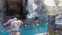 This will allow you to freeze the geyser with your axe, lowering the lift