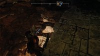 Drop down here to find a hole to crawl through, leading to the boss arena