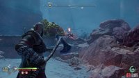 Destroy a fire pot to clear some rocks,