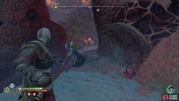 Jump a gap blocked by the hive cluster you just cleared and snipe a fire pot to clear some rocks.