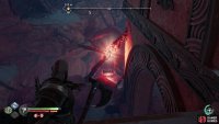 climb up to get a better vantage on a line of hive tendrils,