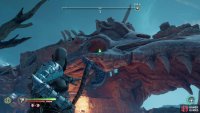 Along the eastern end of The Barrens you’ll find a massive skeleton. Search the northern eye socket, where one of Odin’s Ravens roosts.