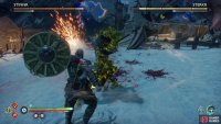 Inside the Remnants of Asgard camp you’ll face off against two Einherjar Captains.