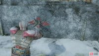 After pulling the shield left and climbing up to the other side of the ruins, you can return to where the fire pot was and pull a pillar you dislodged to block the shield.