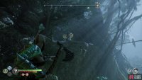 The first rune pole can be found on a cliff to the left.