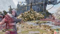 Use a Fire Bomb to clear some rocks,