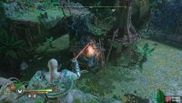 Use the Blades of Chaos to ignite some brambles,