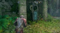 Look right by the raised bridge to find this Lore Marker