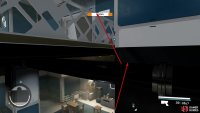 Jump onto the pipes, over the railing, and pick Lucas&rsquo; door.